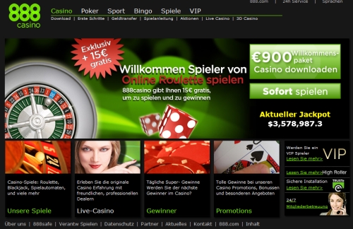 888 Casinobonus ohne Einzahlung im 888onlinecasino